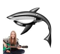 Shark Capodastre for Guitar - Metal Jurisdiction Capodastre, Unique Accessory for Acoustic Guitar, Original Design in the Shape of a Shark, Lightweight and Cool for Amateur Musicians and Professionals