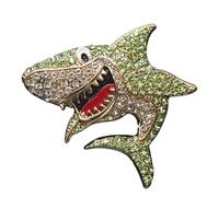 Shark Car Vent Clip - Sparkly Rhinestone Aromatherapy Accessory, Vehicle Perfume Diffuser, Suv Truck Air Vent Decoration, Elegant Dashboard Freshener Tool, Portable Car Scent Gadget | Auto Aromath