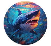 Shark Cardboard Jigsaw Puzzles 1000 Pieces Puzzles for Adults Challenging Brain Teaser for Teenagers,Family Fun,DIY Home Decor Gift 67.5x67.5cm