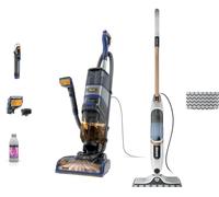 Shark CarpetXpert HairPro Pet EX250UK Upright Carpet Cleaner & SteamSpot S2001UK Steam Mop Bundle, Pink