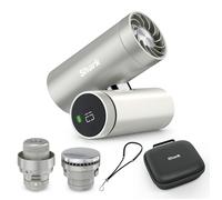 Shark ChillPIll 3-in-1 Personal High-Speed Fan, Ultra-Fine Mist and InstaChill System Travel Bundle with Case, Includes 3 Cooling Attachments, Travel-Friendly Design, Cloud FA021UK