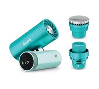 Shark ChillPill 3-in-1 High-Speed Fan, Ultra-Fine Mist and InstaChill System, Includes 3 Cooling Attachments, Travel-Friendly Design, Glacier FA022UKBL