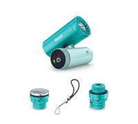 Shark ChillPill, the only 3-in-1 personal cooling system with fan, InstaChill cooling plate and dry touch mist - portable, hand-held and portable with rechargeable battery, 10 speeds, glacier