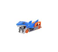 Shark Chomp Transporter Playset with One 1:64 Scale Car for Kids 4 to 8 Years Old, Shark Bite Hauler Picks Up Cars in Its Jaws & Stores Up to Five in
