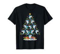 Shark Christmas Tree Lights Decor Funny Sea Animals Xmas T-Shirt