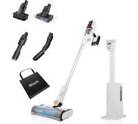 Shark Clean & Empty Cordless Vacuum Cleaner with Auto-Empty System, Lightweight Anti Hair Wrap Vacuum with Pet & Crevice Tools, 40 Mins, Charging Dock, LED Headlights, White,Mohogany, BU3521UKTSB