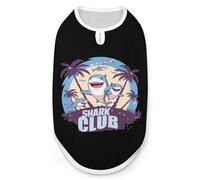 Shark Club Ocean Week Dog Shirts Pullover Pet Vest T-shirts for Small Medium Dogs & Cats