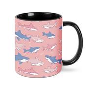 Shark Coffee Mug 11OZ Funny Mugs Ceramic Tea Cup with Handle Novelty Gifts for Women for Home Office Travel