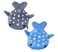 Shark Coin Purse for Kids,2 PCS Cute Animal Zip Pouch Small Portable Coin Wallet for Boys Girls Kids Wallet Ideal for Change Cards Keys