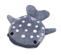 Shark Coin Purse - Shark Filled Wallet Shark Kids Wallet - Cute Shark Pattern Earphone Storage Bag Embroidery Coin Case with Cartoon Design, Grey, Consulte la descripción, See description