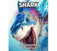Shark Coloring Book for Adults: 55 Beautiful Coloring Pages for Relaxation and Stress Relief