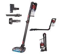 Shark Cordless Stick Vacuum Cleaner, Anti Hair Wrap, 60 Minute Run Time Battery, Flexible DuoClean Vacuum Cleaner with Motorised Pet Tool, Multi-Surface & 20cm Crevice Tools, Black & Red, IZ300UKT