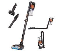 Shark Cordless Vacuum Cleaner with Anti-Hair Wrap Technology, 60 Min Battery Life, Flexible DuoClean Vacuum Cleaner, Wireless, Crevice Nozzle and Multi-Surface Attachment, Black/Copper, IZ300EU