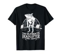 Shark Costume Deadlifter Workout Gym Shark Stuffed Animal T-Shirt