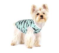 Shark Cotton Sleeveless Dog Tee Shirt Pet Vest Apparel Printed Lightweight T-Shirts For Small