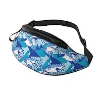 Shark Crossbody Bag Runner Small Hip Pouch Bum Bag Running Waistpack Bumbag Beltbag Sport Slim Fashionable for Jogging Hiking Woman