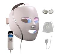 Shark CryoGlow LED Face Mask with Under Eye Cooling, Anti-Aging and Impurities, Red and Blue LED, Infrared Light Therapy, USB-C, Remote Control, Storage Bag, Adjustable Straps