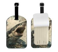 Shark Cum Print 4.3 x 2.76 inch Cute Tags Elegant Luggage Tags Suitcases Stylish Travel Accessories