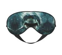 Shark Cum Print Sleep Mask, Soft Breathable Eye Cover for Travel, Shift Work & Meditation