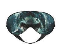 Shark Cum Print Sleep Mask,Soft Eye Mask with Adjustable Strap for Sleeping, Travel and Relaxation