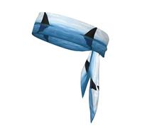 Shark Cum Printing Sports Headband Tie,Durable Sports Bandage Headscarf, Ideal For Volleyball & Workoutsâ€‹