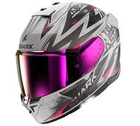 Shark D-Skwal 3 Blast-R Full Face Helmet SVK - Silver / Pink / Black