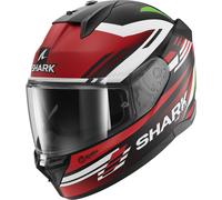 Shark D-Skwal 3 Firstlap Helmet, black-white-red-green, size S for Men
