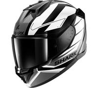 Shark D-Skwal 3 Motorcycle Helmet - Sizler Gloss Black / White / Anthracite