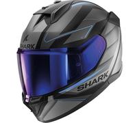 Shark D-Skwal 3 Motorcycle Helmet - Sizler Matt Black / Anthracite / Blue