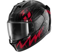Shark D-Skwal 3 Motorcycle Motorbike Helmet - Shiever Black / Anthracite / Red