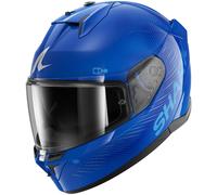 Shark D-Skwal 3 Motorcycle Motorbike Helmet - SP Lyne Blue / Silver