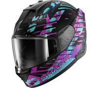 Shark D-Skwal 3 Reptaia, full face helmet S Matt Black/Purple/Turquoise