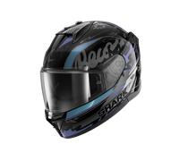 Shark D-Skwal 3 Streetrush Full Face Helmet Black/Green/ChromeL Black,Green,Chrome