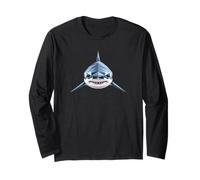 Shark Design Tiger Sharks Gray White Great Shark Long Sleeve T-Shirt