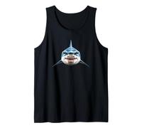 Shark Design Tiger Sharks Gray White Great Shark Tank Top