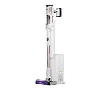 Shark Detect Pro Cordless Vacuum Cleaner with 2L Auto-Empty System, Ultra-Lightweight & Flexible Anti Hair Wrap Vacuum with Pet & Duster-Crevice Tools, 60 Mins Run-Time, Dock, White/Brass IW3611UKT