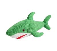 Shark Dog Chew Toy Cuddling Soft Green Doll with Built-in Squeaker