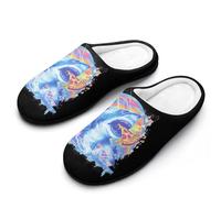 Shark Eating Pizza Men's Slippers House Slipper Anti-skid Sole Indoor Shoes Outdoor Comfort Cotton