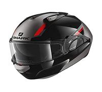 Shark Evo GT Flip Front Helmet Sean AKR - Dual Black/Red/Anthracite M