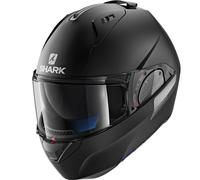 SHARK EVO-ONE 2 BLANK MATT BLACK MOTORCYCLE MOTORBIKE FLIP UP FRONT HELMET