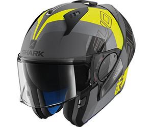 SHARK EVO-ONE 2 SLASHER MAT AYK Motorcycle Helmet, Black/Yellow/Grey, Size S