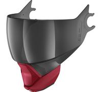 Shark Evojet Visor and Chin Curtain Set, grey-red for Men