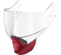Shark Evojet Visor Chin Curtain Set, clear/red matt, One size