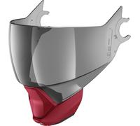 Shark Evojet Visor Chin Curtain Set, grey-red