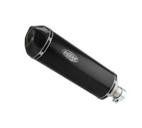 SHARK EXHAUST DSX-7 eloxed aluminium/carbon end cap black, black