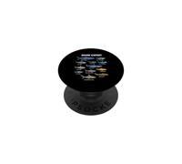 Shark Expert Ocean Shark Species Marine Biology Shark Lover PopSockets Adhesive PopGrip