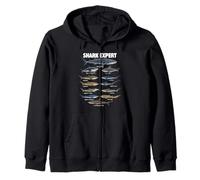 Shark Expert - Shark Lover Ocean Marine Biology Scuba Diver Zip Hoodie