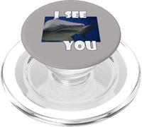 Shark Eye I See You Silly Funny PopSockets PopGrip for MagSafe