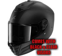 Full Face Helmet Shark SPARTAN RS FIBRE DARK SHADOW Mat Black Mat