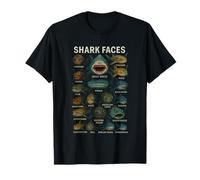 Shark Faces Type of Shark Shark Faces of All Kinds T-Shirt